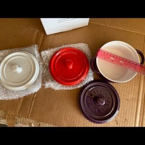 Mini Bakers;Colors French White, Tomato, Aubergine